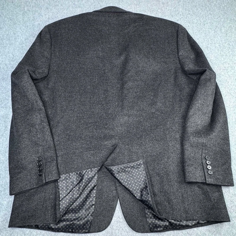 Ralph Lauren LRL Black Label Luxury‎ Silk Wool Cashmere Grey Sport Coat Size 48R